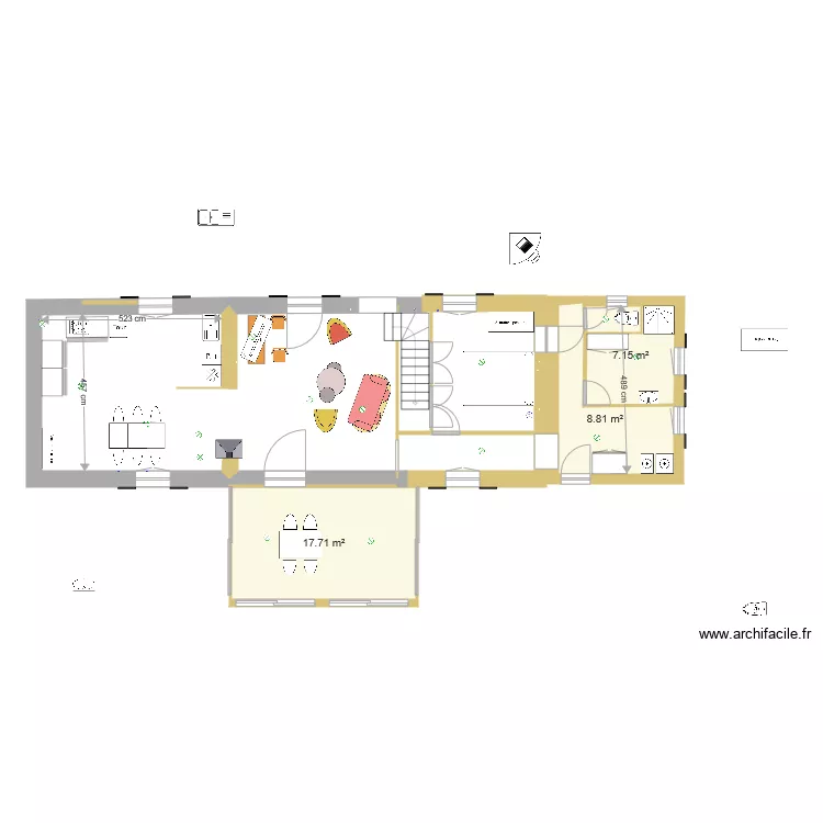 maison lavignassecuisine. Plan de 