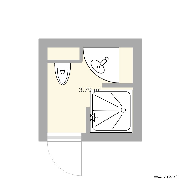 SdbIdemRadisson. Plan de 0 pièce et 0 m2