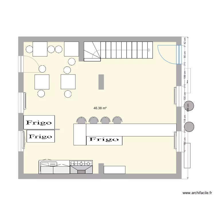 Pasta Rockett Am&eacute;nagement . Plan de 