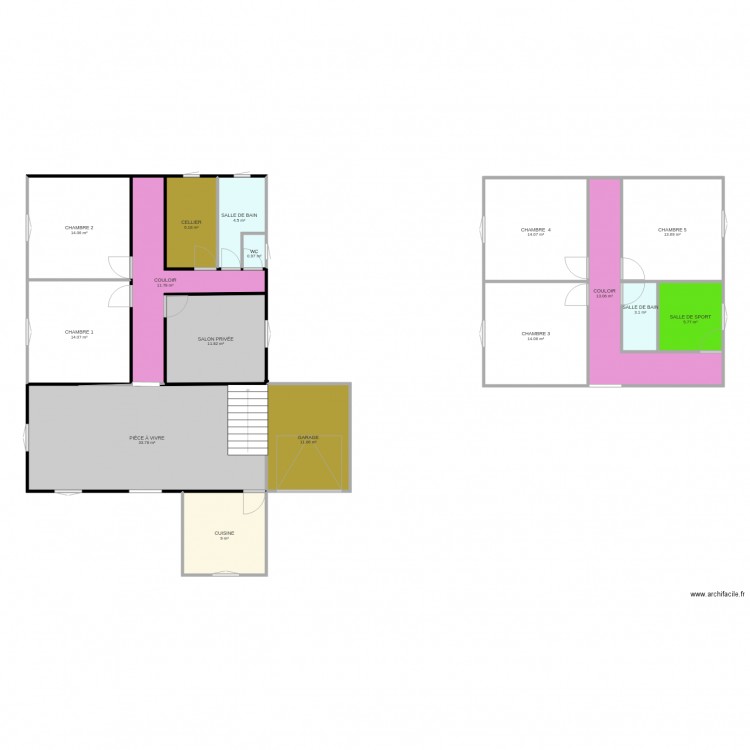 Maison Sénégal. Plan de 0 pièce et 0 m2