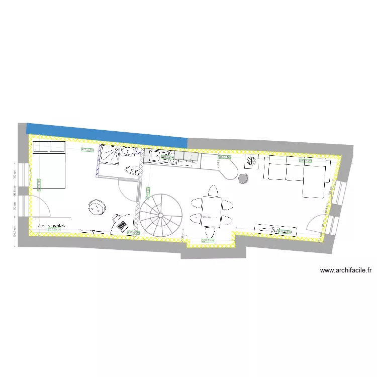 Aubi&egrave;re Projet2 Rdc. Plan de 