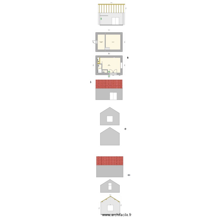 caniac. Plan de 4 pièces et 47 m2