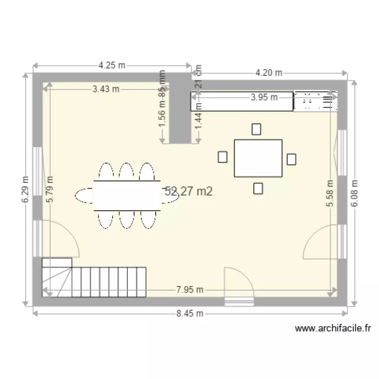 MAISON DU HAUT REZ DE CHAUSSE. Plan de 