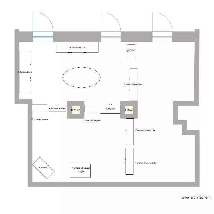 universit&eacute;. Plan de 