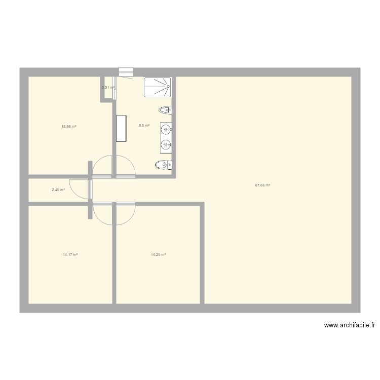 maison. Plan de 0 pièce et 0 m2