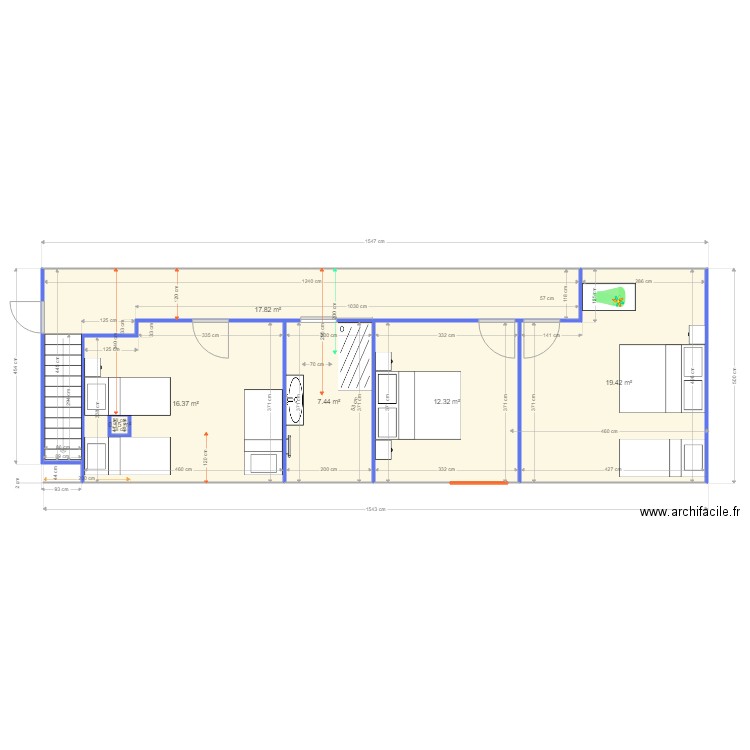 ETAGE SOPHIE ROELANDT amenag solution4. Plan de 0 pièce et 0 m2