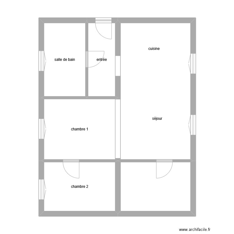 PLAINFAING. Plan de 6 pièces et 63 m2