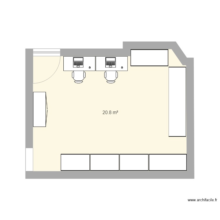 plan bureau technique. Plan de 0 pièce et 0 m2