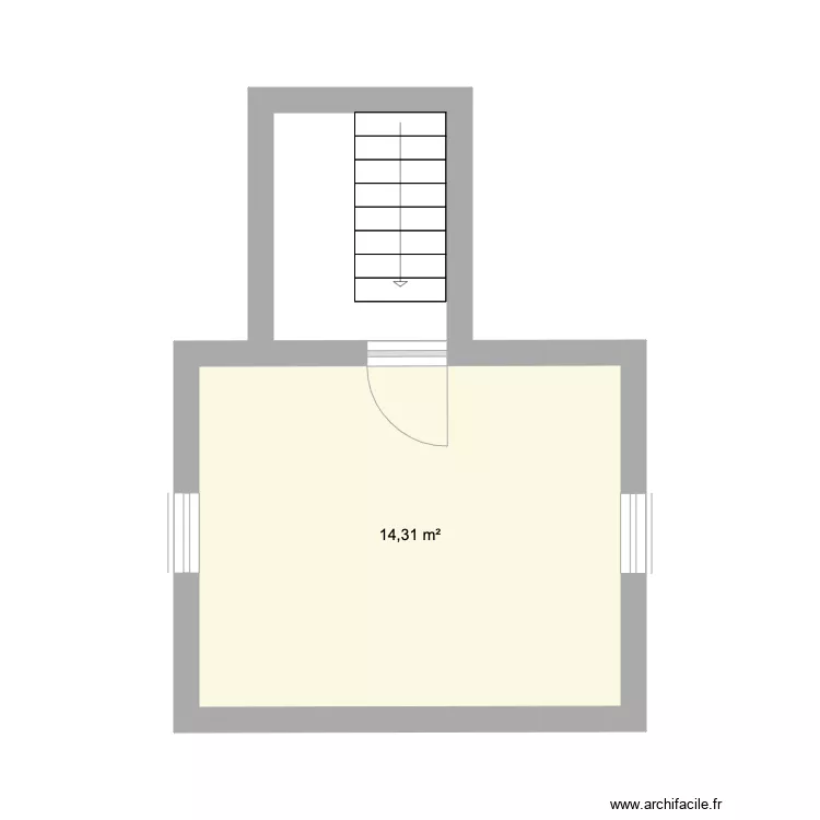chambre parental. Plan de 
