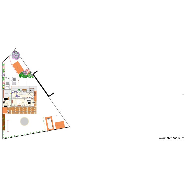 Houppeville plan 21nov2021. Plan de 18 pièces et 163 m2