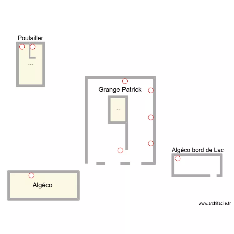 Beauregard chez Patrick. Plan de 