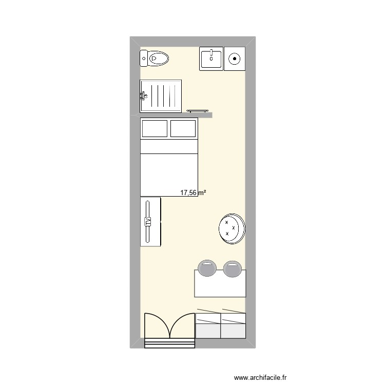 STUDIO V1. Plan de 0 pièce et 0 m2