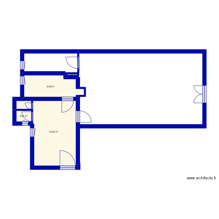 cuisine1. Plan de 4 pièces et 20 m2