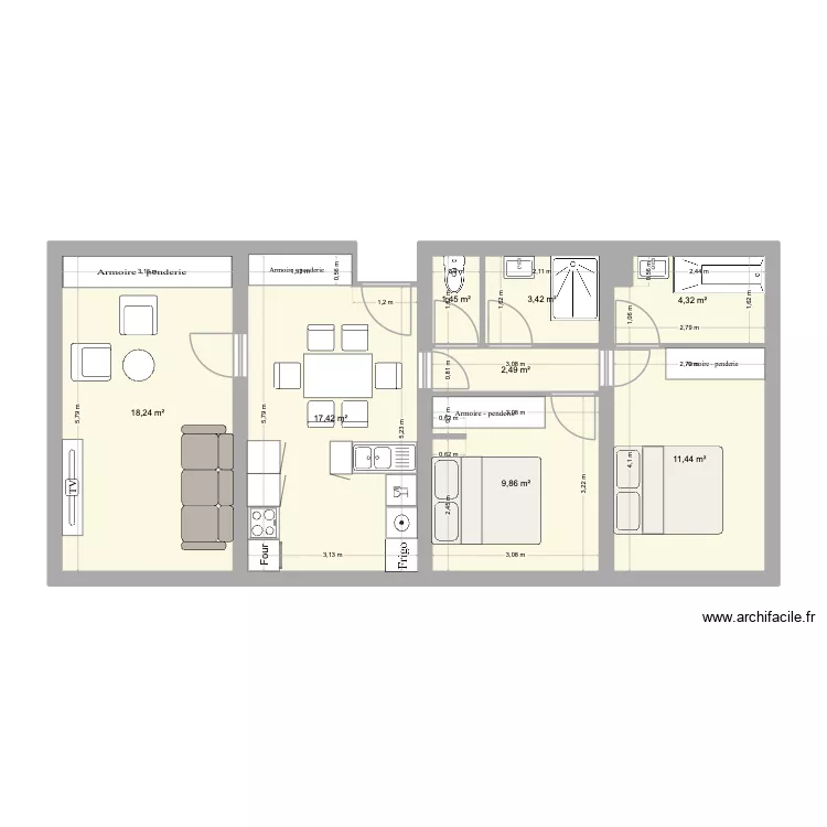SERRANI_3. Plan de 9 et 69 m² SERRANI_3. Plan de 9 et 69 m²