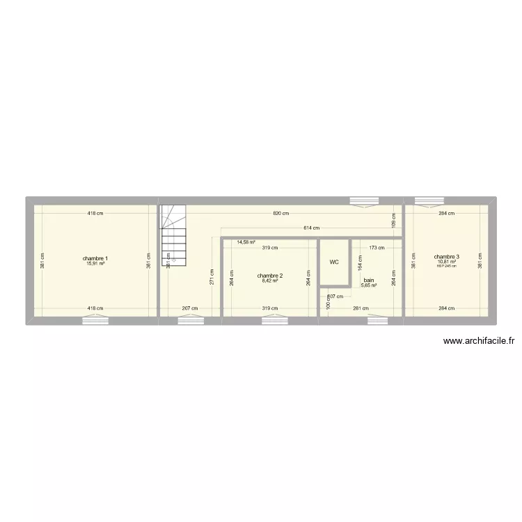 OSSARD GÎTE R+1. Plan de OSSARD GÎTE R+1. Plan de