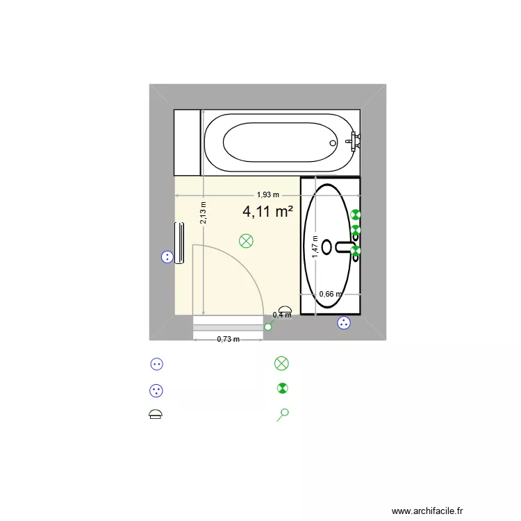 PLACE MONIQUE. Plan de 1 Pièce et 4 m² PLACE MONIQUE. Plan de 1 Pièce et 4 m²