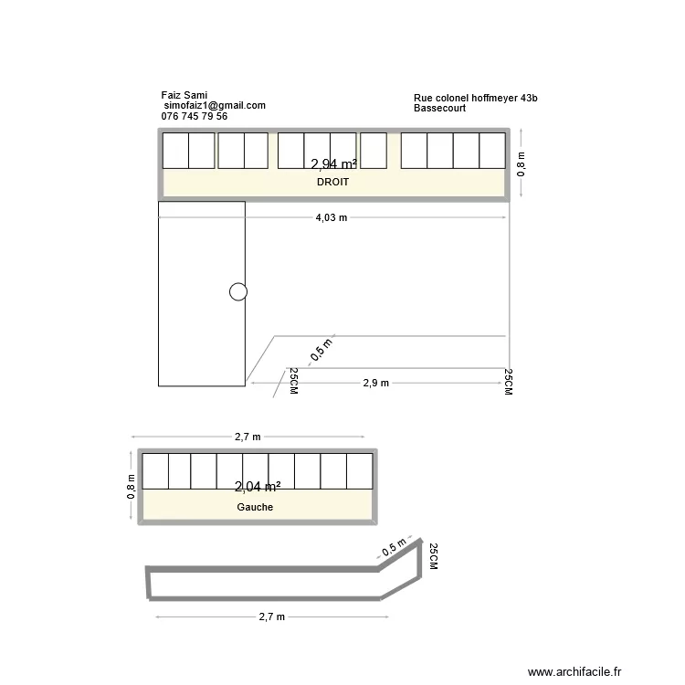FENETRE MENUISERIE. Plan de 2  et 5 m²
