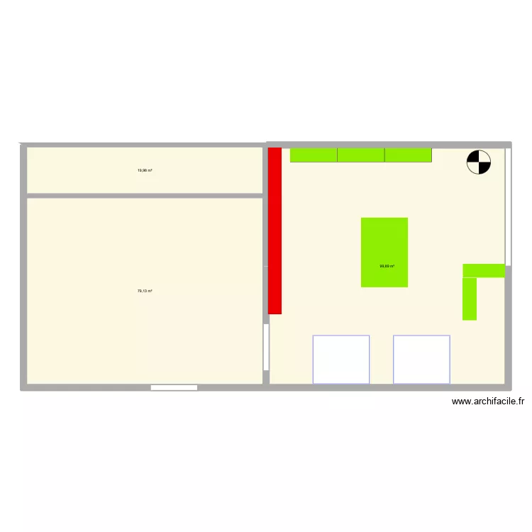 Plan poussay 2025. Plan de 3 et 199 m² Plan poussay 2025. Plan de 3 et 199 m²