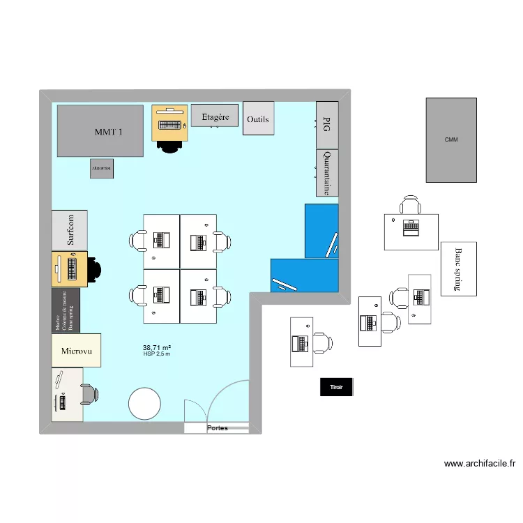 qalab2. Plan de 1  et 39 m²
