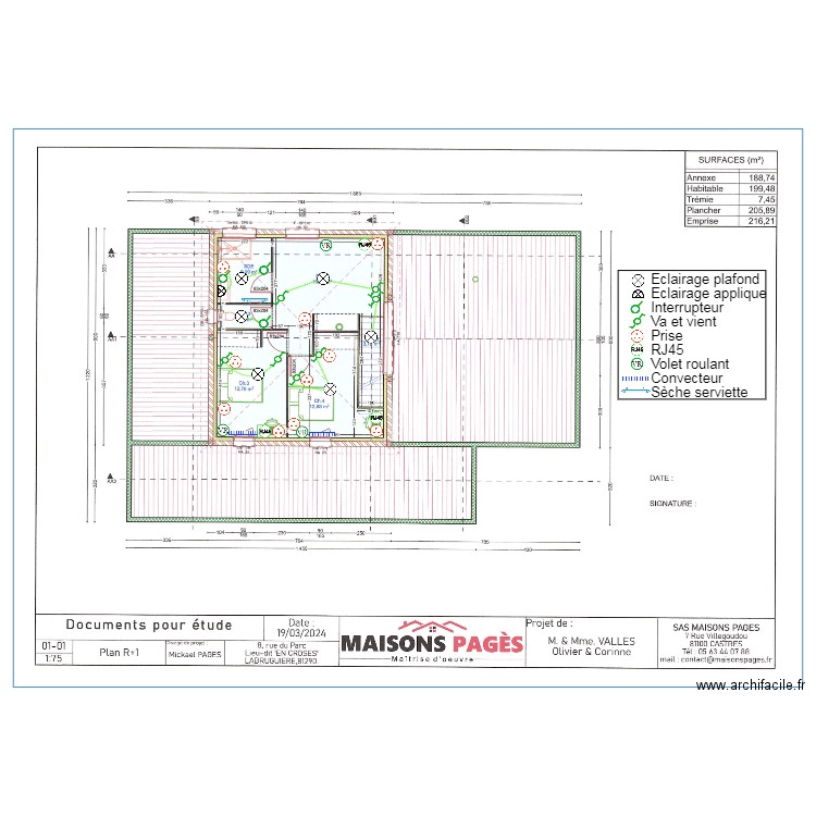 VALLES R+1. Plan de 0 pièce et 0 m2