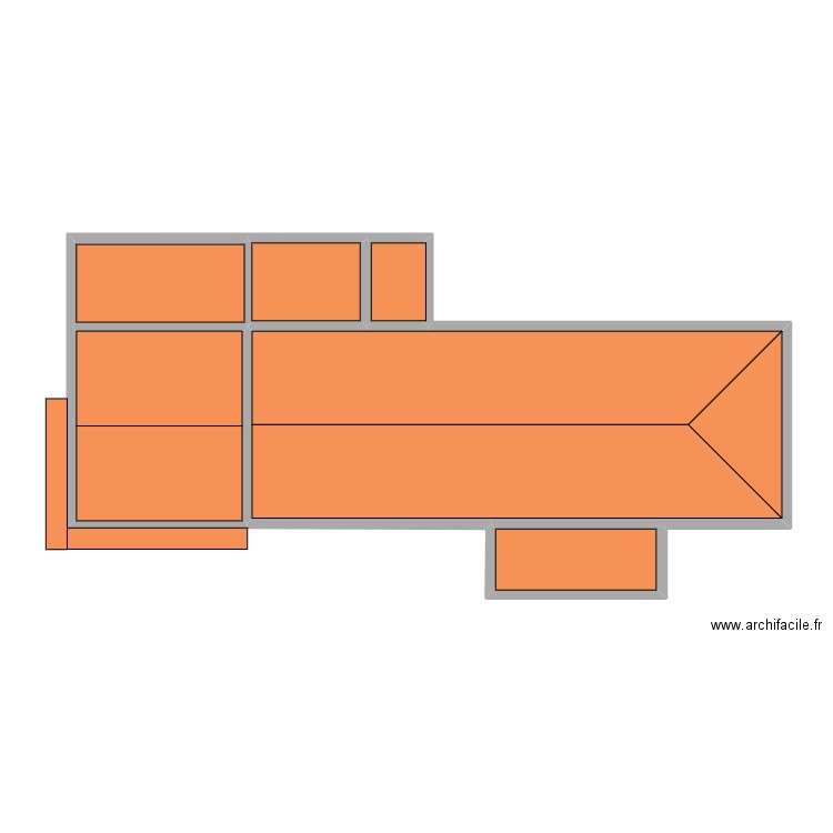 CHEVALIER - DUCLAIR. Plan de 27 pièces et 218 m2