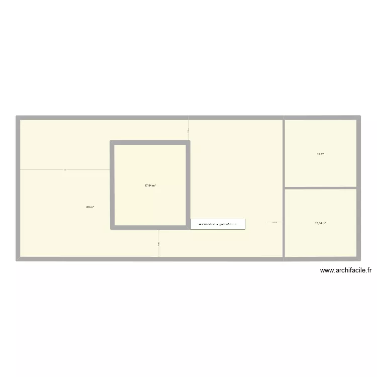 patio 2. Plan de 4  et 159 m²