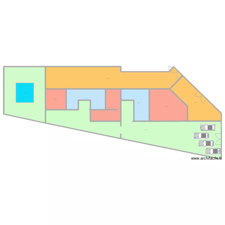 appart 1710A. Plan de 