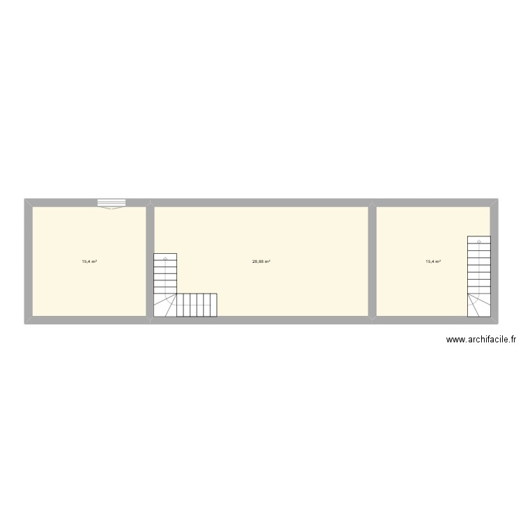 brachy. Plan de 3 pièces et 60 m2