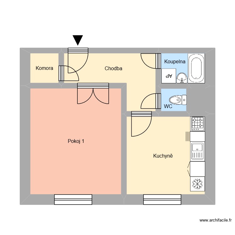 Hornická 654, byt 2. Plan de 0 pièce et 0 m2