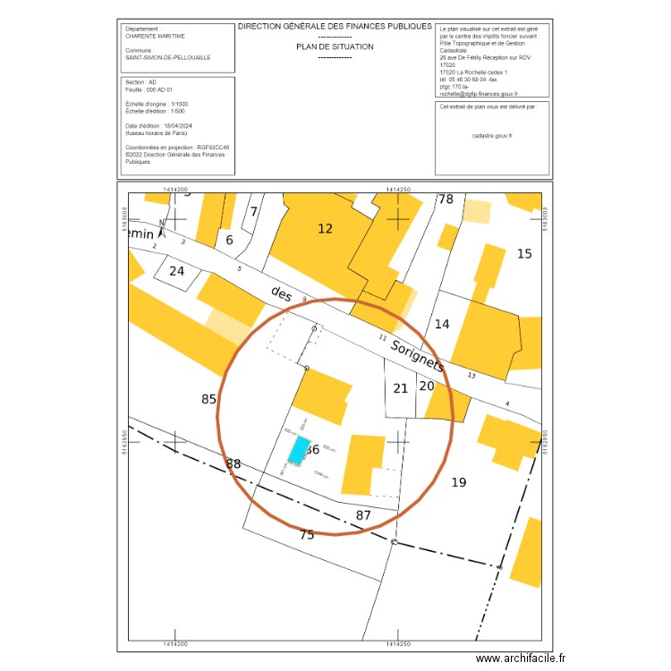 di palma. Plan de 0 pièce et 0 m2