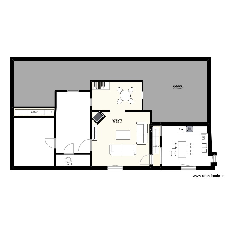 RDC brut maison. Plan de 0 pièce et 0 m2