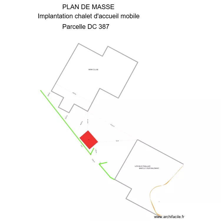 MASSE CABANON ACCUEIL. Plan de 