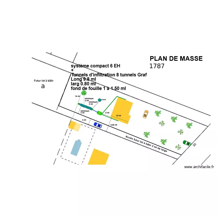 TRAN tunnels d'infiltration. Plan de 