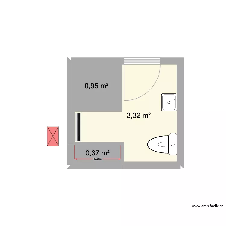 S05018. Plan de 3 et 5 m² S05018. Plan de 3 et 5 m²
