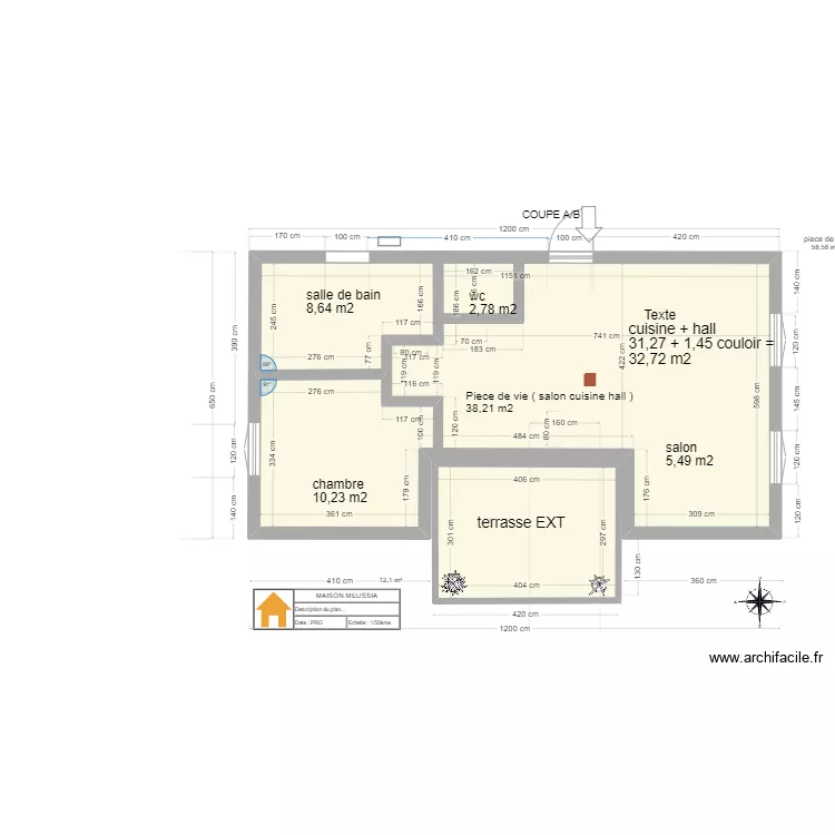 maison MEUSSIA.V5. Plan de 