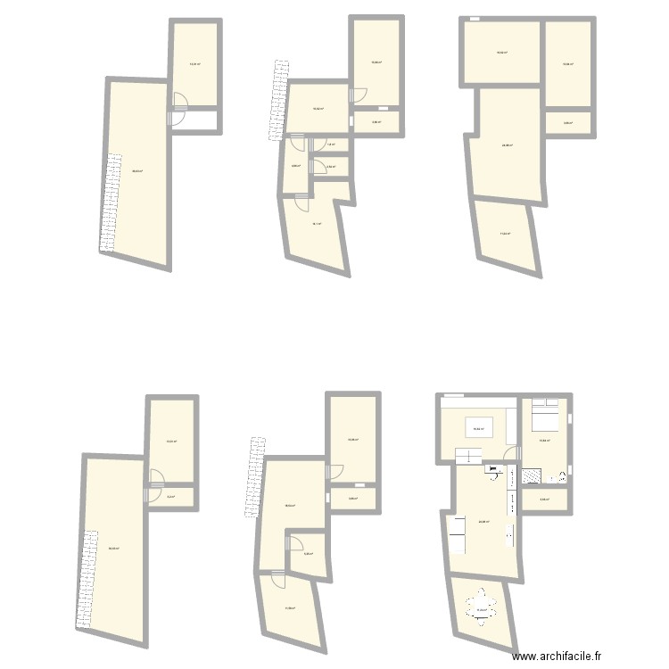 Malaucene. Plan de 27 pièces et 348 m2