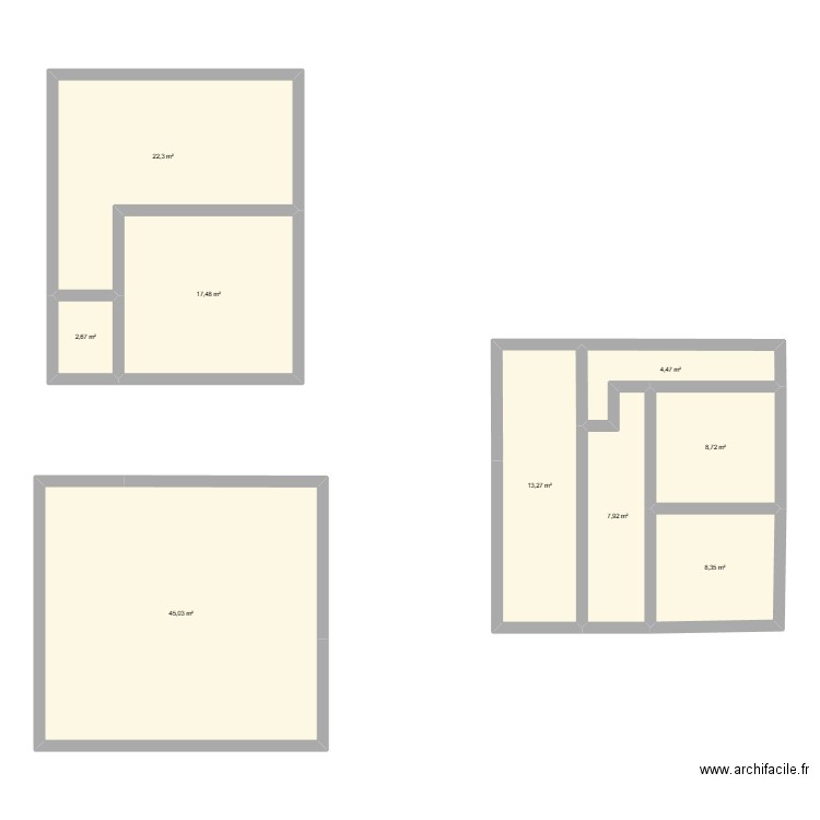 new barak. Plan de 9 pièces et 130 m2