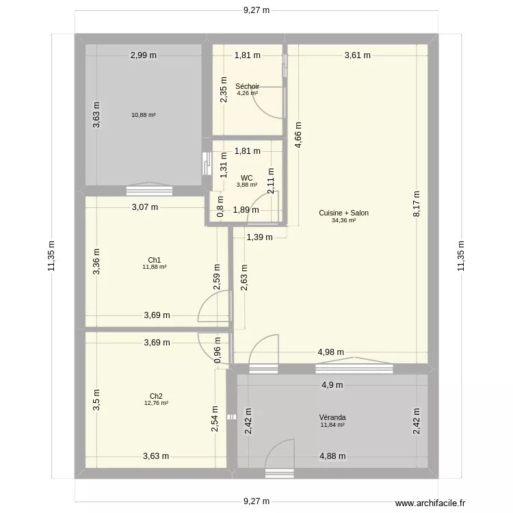 rdc3. Plan de 7 et 90 m² rdc3. Plan de 7 et 90 m²