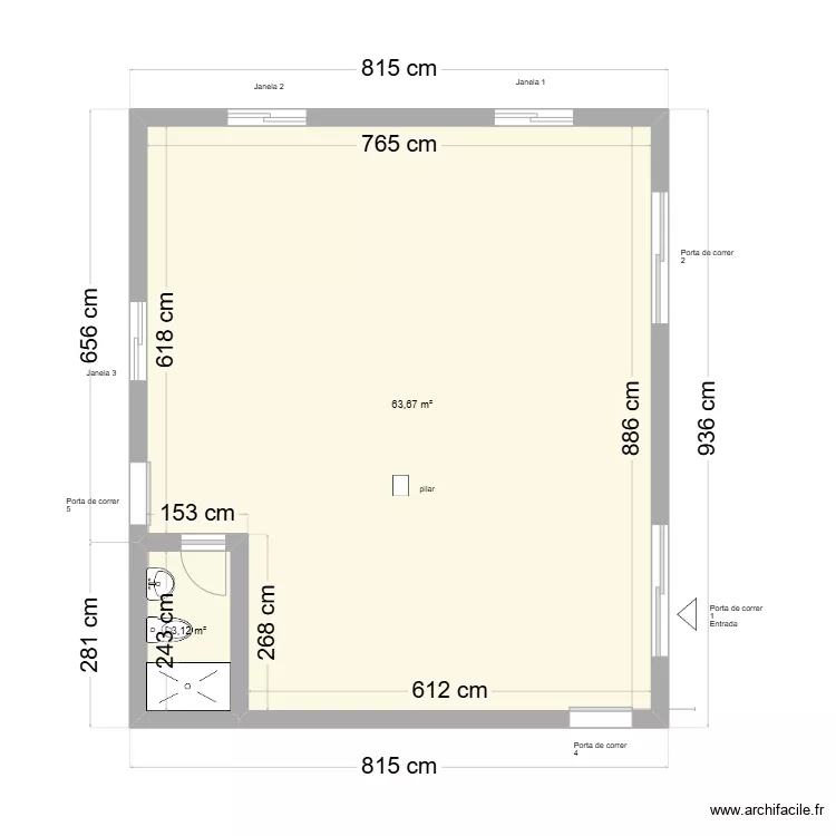 Salao do Reino Novo. Plan de Salao do Reino Novo. Plan de