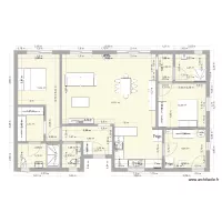 100 m2 avec 2 chambres