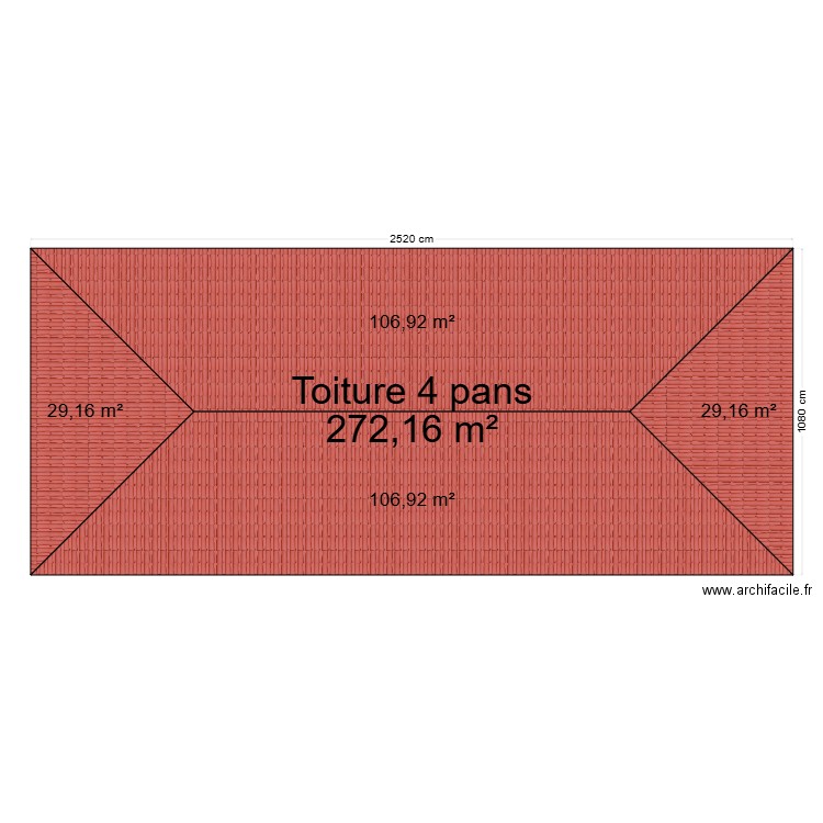 TOIT. Plan de 0 pièce et 0 m2