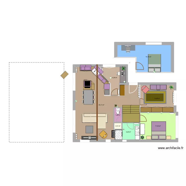 Maison THISE V3.17. Plan de 12 et 182 m² Maison THISE V3.17. Plan de 12 et 182 m²