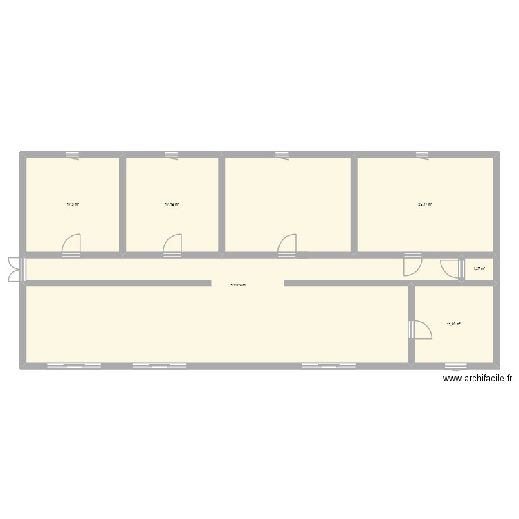 cool ☺. Plan de 6 pièces et 173 m2
