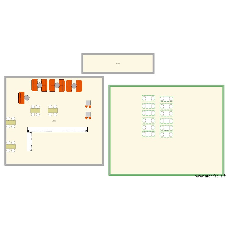 cocotiers. Plan de 3 pièces et 659 m2