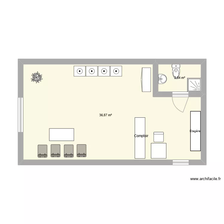 Plan laverie Express. Plan de 2 et 40 m² Plan laverie Express. Plan de 2 et 40 m²