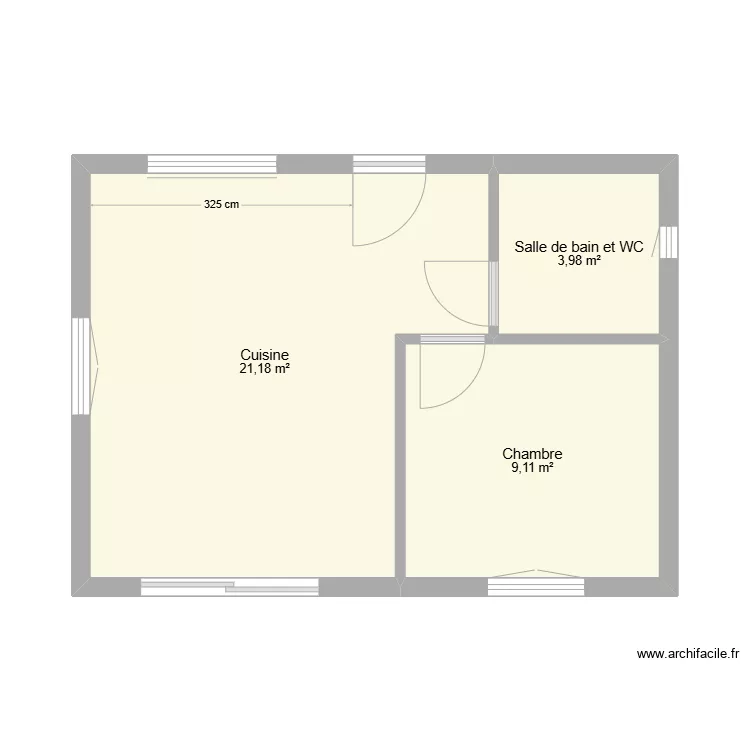 Moselle 45 m&sup2; ext. Plan de 