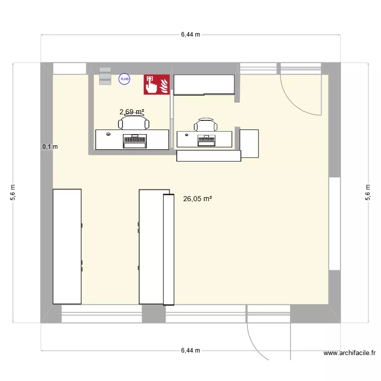 reception. Plan de 2 pièces et 29 m² reception. Plan de 2 pièces et 29 m²