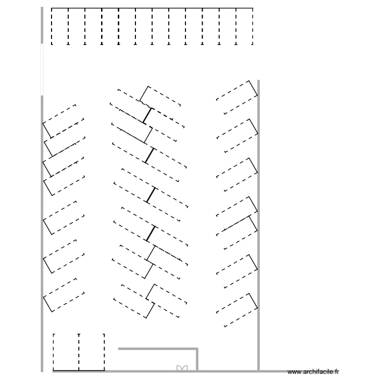 parking. Plan de parking. Plan de