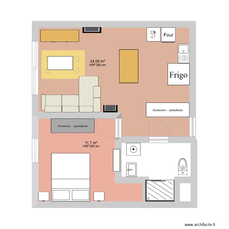 Appart Croix. Plan de 0 pièce et 0 m2