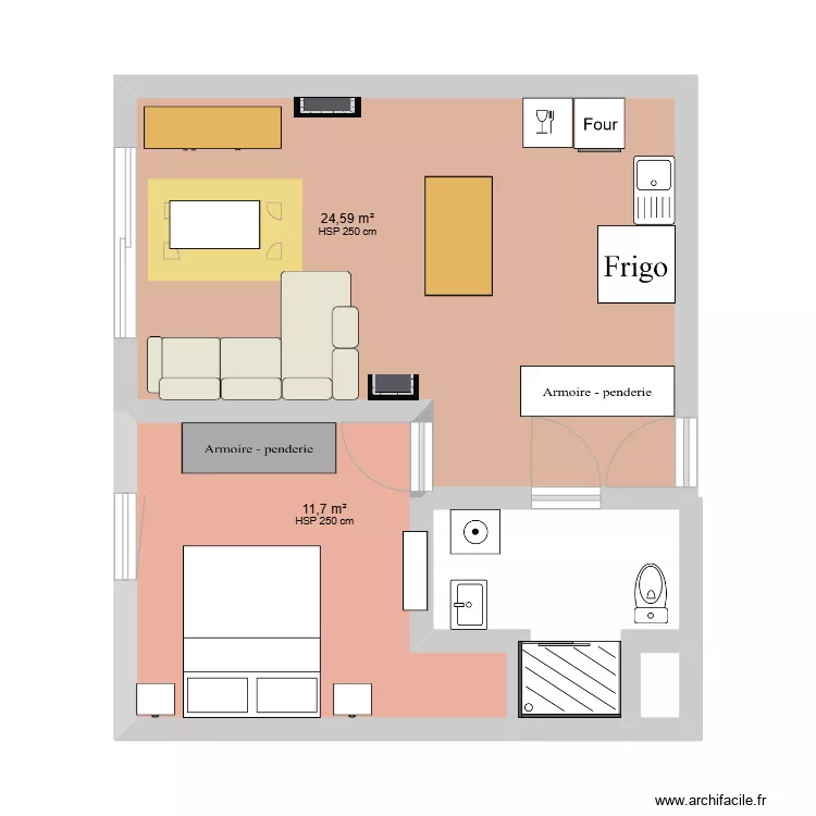 Appart Croix. Plan de Appart Croix. Plan de